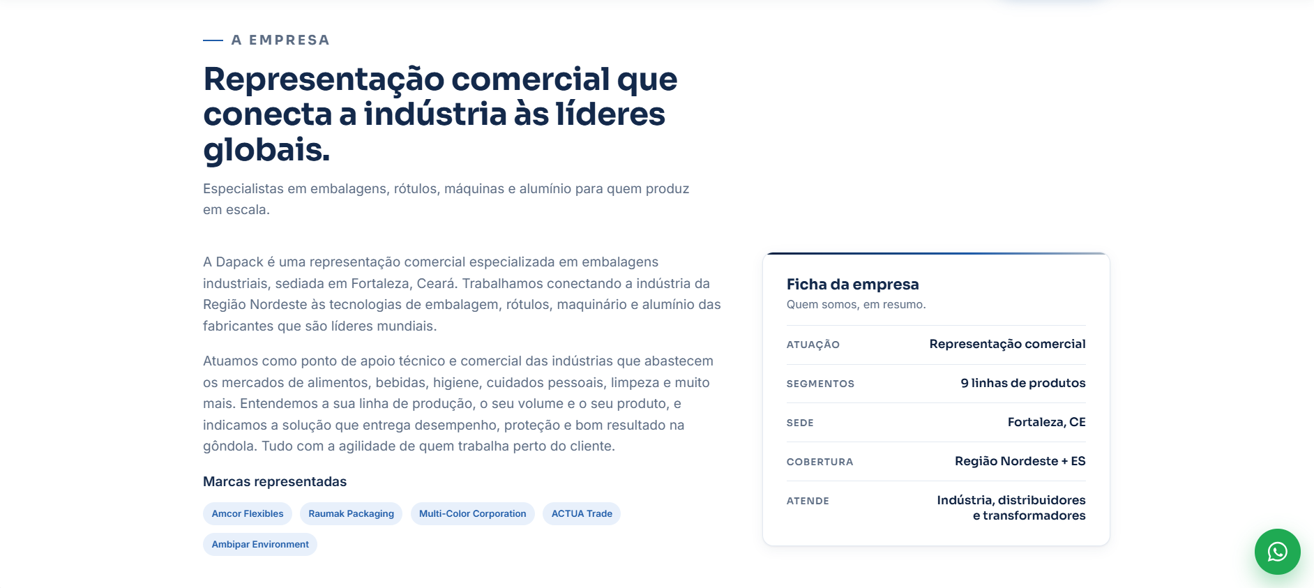A empresa Dapack